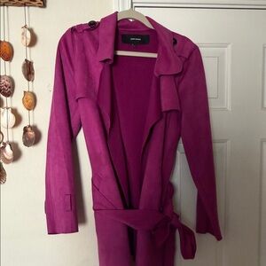 Vero Moda Fuchsia Trench Coat